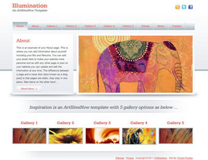 ArtSitesNow Pic 2 - WordPress theme template for artists