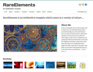 ArtSitesNow Pic 3 - WordPress theme template for artists