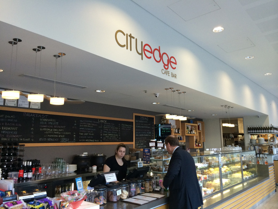 City Edge Cafe Pic 1 - Very nice open bright broad and friendly service area