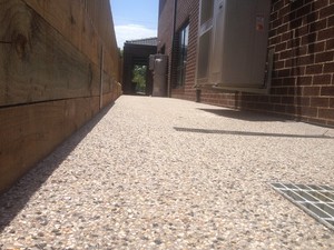 Raw Concreting Co. Pic 5 - Exposed path house to fence