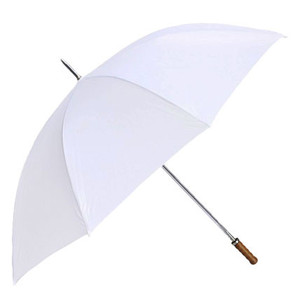 Wedding Umbrellas Pic 4 - Straight White Classic