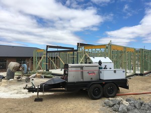 Stick It Engineering Pic 5 - Welding beams in for the second floor of a house