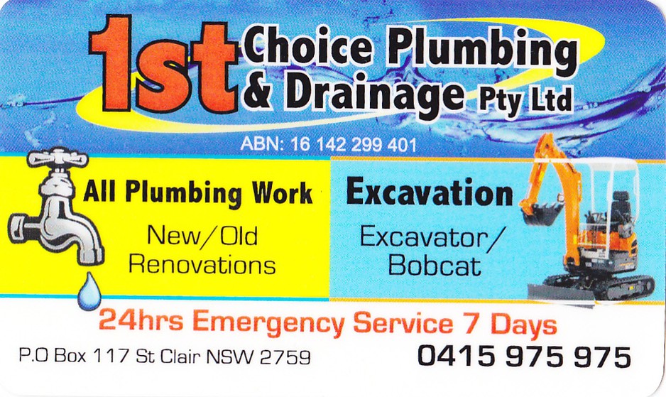 1st Choice Plumbing & Drainage Pty Ltd. Pic 1 - Gas fitter in Western Sydney