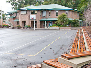 Mount Evelyn Christian School Pic 2 - Basketball Court and Library