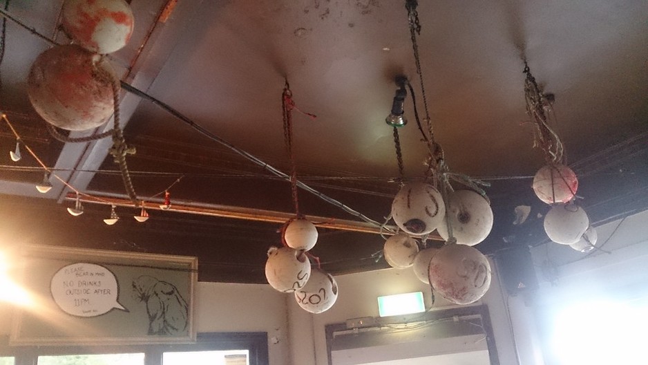 The Public Bar Pic 1 - The bouys from the ceiling