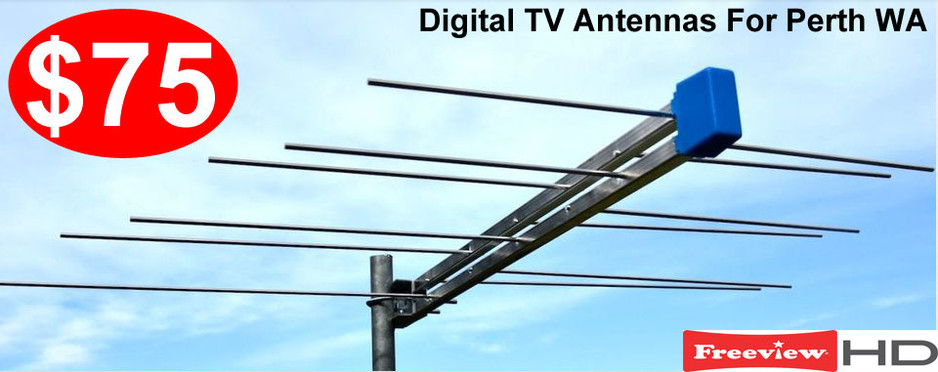 TV ANTENNAS PERTH Pic 2 - Antennas fr75 Installs from 100