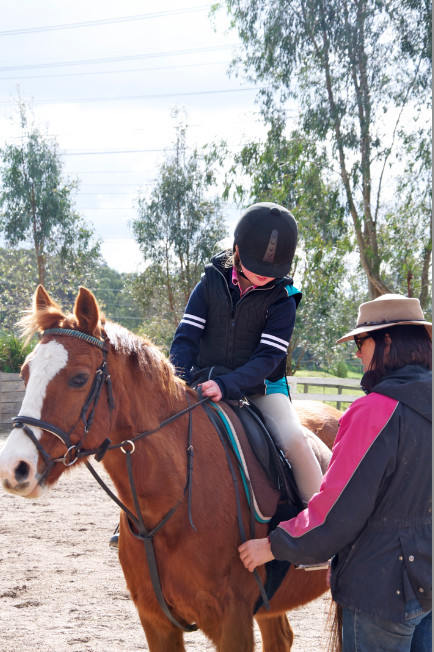 Valley Park Riding School Pty Ltd Pic 1 - Young rider gets a private lesson