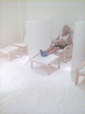 Salt Synergy Pic 2 - Relaxing in the salt room at Salt Synergy