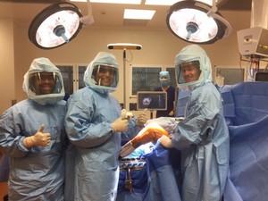 Townsville Lower Limb Clinic Pic 4 - Dr Kaushik with his team during opreation