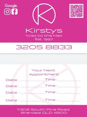 Kirsty's Wax to the Max Pic 3 - Sexy new Business Cards