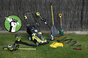 Carbon Neutral Gardens (South Eastern Suburbs) Pic 2 - Primary Tool Set carried by CNG Gardeners all packs down into the CNG Bike Trailer