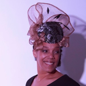 Catherine Storm Millinery Pic 3 - Lace and sinamay headpiece by Melbourne milliner Catherine Storm