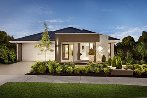 Carlisle Homes Aston Estate, Craigieburn Pic 2 - The Addison with the Oakley facade on display at Aston Estate Craigieburn