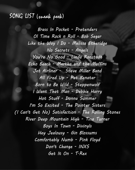 Genexis Pic 1 - Song List sneak peek Some for the nightlife