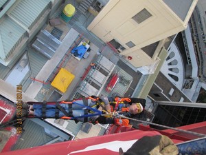 Australian Lifting & Safety Pic 5 - rescue training height confined space jump form and crane rescue