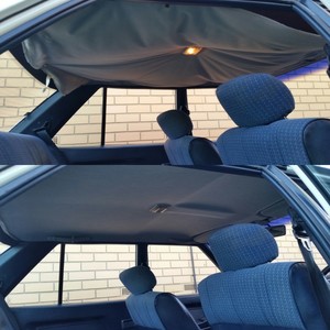 Topstitch Upholstery Pic 2 - Before and after Car hoodling