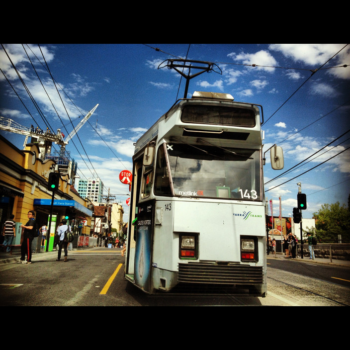 Yarra Trams Pic 1 - Tram number 8 by the South Yarra Railway Station