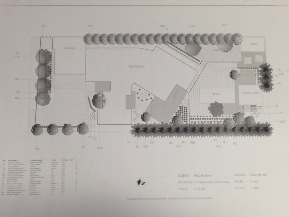 COLIN BRYANT DESIGNS Pic 1 - Planting Plan