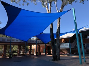 Shade Us Now Pic 4 - School shade sail in local Sydney high school