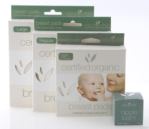 Natures Child Pic 2 - Great New Mum Gift Organic Cotton Breast Pads save you and feel divine on your sensative skin