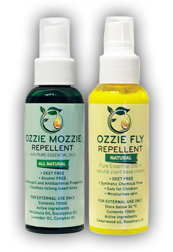 Ozzie Therapeutic Products Pic 1 - Ozzie Mozzie Repellent and Ozzie Fly Repellent