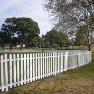 Bluedog Fences Australia Pic 5 - Bluedog Headingly steel picket fencing for sports ovals and open spaces