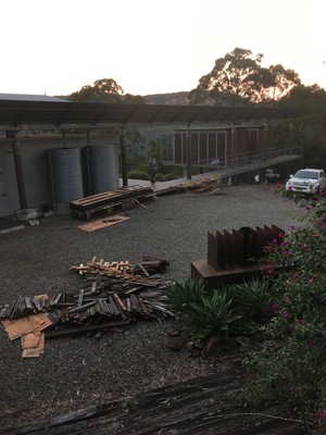 Jim Atkins Carpentry Pic 4 - Replacing old timber deck along footbridge with MODWOOD DECKING