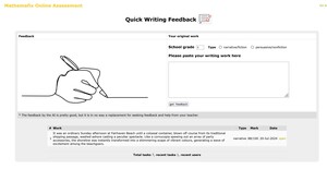 Mathemafix Pic 5 - Writing Feedback by AI