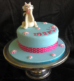 Francesca The Cake Lady Pic 2 - Caramel mud cake with a sweet kitty cake topper