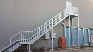 Sabic's Painting Services Pic 2 - i recently painted this staircase in kill rust gloss enamel