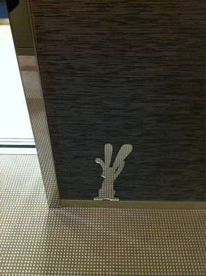 The Blackman Pic 5 - Mirrored bunnies in the hallway