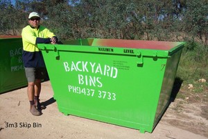 Backyard Bins Pic 3 - 3m3 Skip Bin