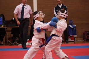 Samurai Karate Tarneit Pic 4 - One of our Little Ninjas competing in Kumite