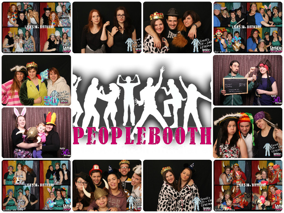 Media Flea & Laugh-Anon Entertainment Pic 1 - PeopleBooth services Great fun for your guests Signs hats dressups props