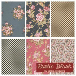 Fabrics4u2 Patchwork and Quilting Store Pic 2 - Verna Mosquera fabric range Rustic Blush available for preorder now Due to arrive in March