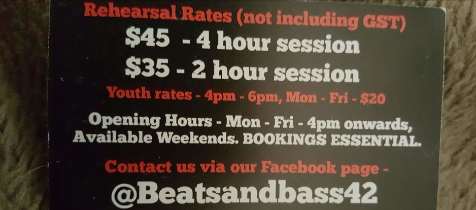 Beats and Bass Rehearsal Studio Pic 2