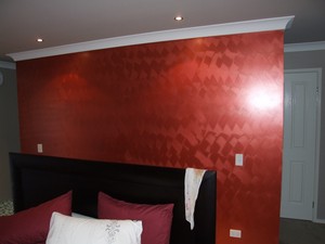 Conservative Colours Pic 2 - red planet pearl feature wall