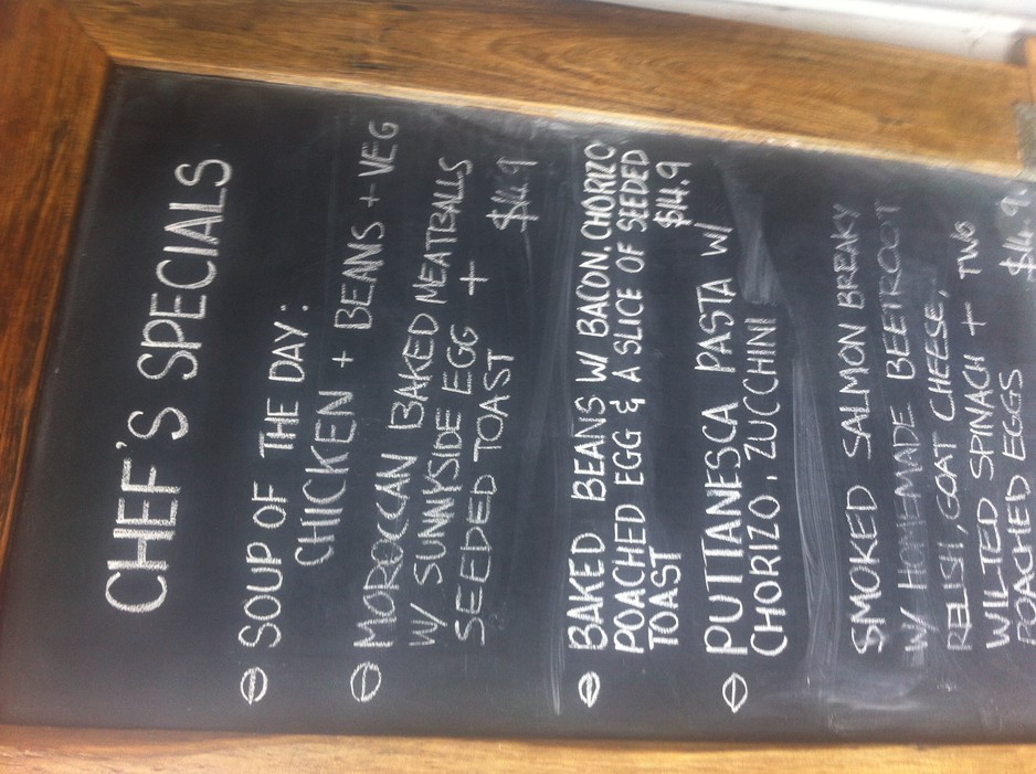 Two Seeds Pic 1 - specials board october 2016