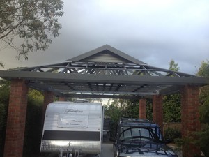 Selkrig Property Solutions Pic 5 - This client required a carport for his caravan and car Warrandyte VIC