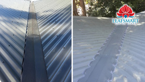 Leafsmart Gutter Guard Pic 5 - Before and After