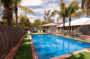 Swagmans Rest Apartments Pic 2 - Have a dip in the sparkling saltwater pool