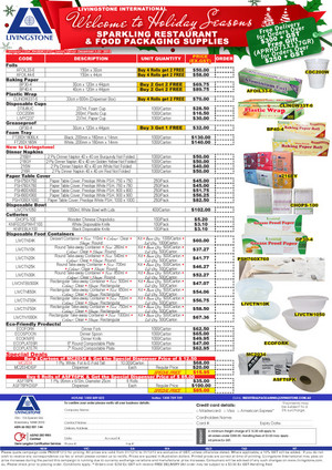 Livingstone Pharmacy Supplies Pic 2 - Livingstone Food Packaging Supplies