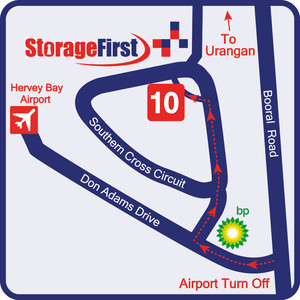 Storage First Hervey Bay Pic 2 - Located only 600m from Hervey Bay Airport Take the Airport turn off from Booral Road