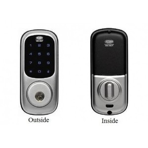 Martin Place Locksmiths Pic 5 - Lockwood 001 Touch Digital Locks this is Lockwoods new stylish digital touch screen keypad deadlatch