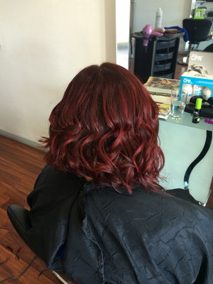 Hair Obsession Pic 2 - ruby red concave bob