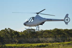 Aeropower Flight School Pic 4 - One of our Diploma students coming in to land after a solo flight in a Cabri G2