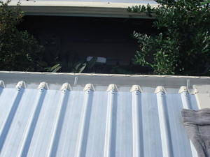 AllClear Gutter Guard NQ Pic 4 - Alloy Mesh On a Trimdeck Profile metal roof