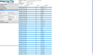 Delivery Command Pic 5 - overspeed detailed reports