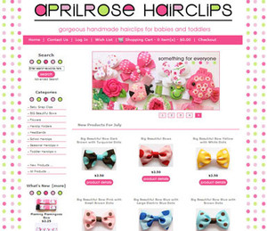 Outstanding Website Design Pic 3 - Aprilrose Hairlcips an ecommerce store