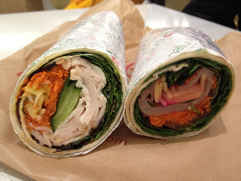 Pure & Natual Chadstone Pic 1 - Turkey wrap and ham wrap